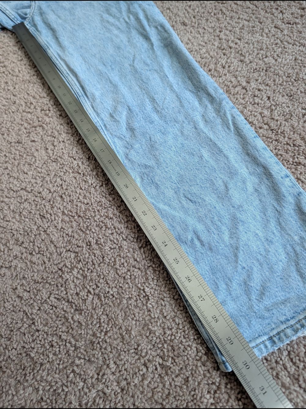 Abercrombie Womens Blue Ultra High Rise 90s Straight Criss Cross Jeans Size 29/8 - Picture 15 of 16
